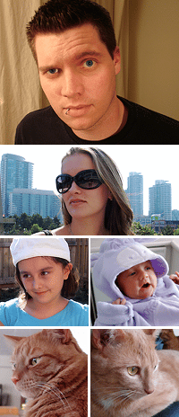 Matt, Deanna, Hannah, Addison, Shiznit and Gaius Family Photo